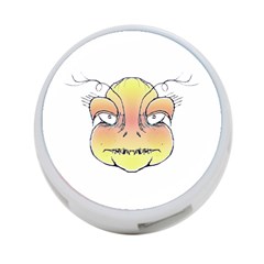 Angry Monster Portrait Drawing 4-port Usb Hub (one Side) by dflcprints