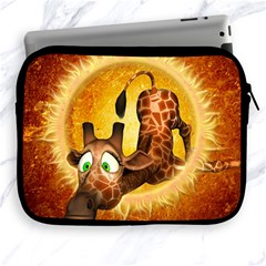 I m Waiting For You, Cute Giraffe Apple Ipad 2/3/4 Zipper Cases