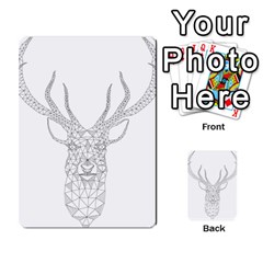 Modern Geometric Christmas Deer Illustration Multi-purpose Cards (rectangle)  by Dushan