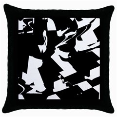 Bw Glitch 2 Throw Pillow Cases (Black)