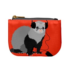 Funny Music Lover Ferret Mini Coin Purses by CreaturesStore