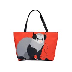 Funny Music Lover Ferret Shoulder Handbags by CreaturesStore