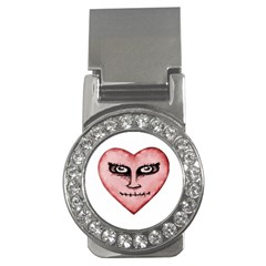 Angry Devil Heart Drawing Print Money Clips (cz)  by dflcprints