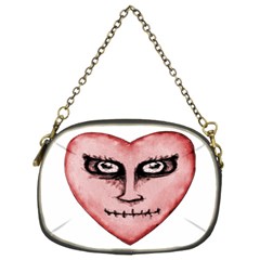 Angry Devil Heart Drawing Print Chain Purses (two Sides)  by dflcprints