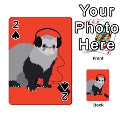 Funny Music Lover Ferret Playing Cards 54 Designs  by CreaturesStore