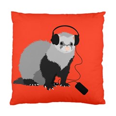 Funny Music Lover Ferret Standard Cushion Case (one Side)  by CreaturesStore
