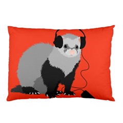 Funny Music Lover Ferret Pillow Cases by CreaturesStore