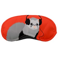 Funny Music Lover Ferret Sleeping Mask by CreaturesStore