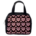 Angry Devil Hearts Seamless Pattern Classic Handbags (2 Sides) Back