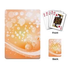 Wonderful Christmas Design With Sparkles And Christmas Balls Playing Card by FantasyWorld7