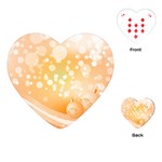 Wonderful Christmas Design With Sparkles And Christmas Balls Playing Cards (Heart)  Front