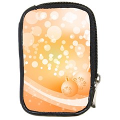 Wonderful Christmas Design With Sparkles And Christmas Balls Compact Camera Cases by FantasyWorld7