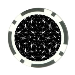 Spiders Seamless Pattern Illustration Poker Chip Card Guards (10 Pack) 