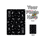 Spiders Seamless Pattern Illustration Playing Cards 54 (Mini)  Front - SpadeK