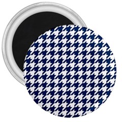 Houndstooth Midnight 3  Magnets