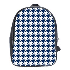 Houndstooth Midnight School Bags(Large) 