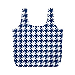 Houndstooth Midnight Full Print Recycle Bags (M) 