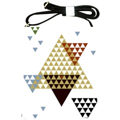 Colorful Modern Geometric Triangles Pattern Shoulder Sling Bags