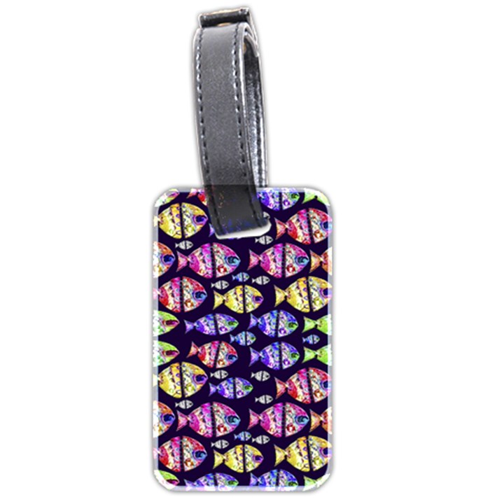Colorful Fishes Pattern Design Luggage Tags (Two Sides)