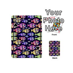 Colorful Fishes Pattern Design Playing Cards 54 (mini)  by dflcprints
