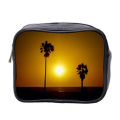 Sunset Scene At The Coast Of Montevideo Uruguay Mini Toiletries Bag 2-side by dflcprints