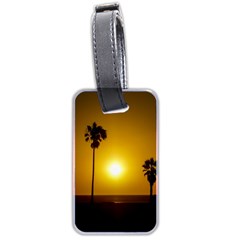 Sunset Scene At The Coast Of Montevideo Uruguay Luggage Tags (two Sides) by dflcprints