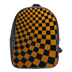 Abstract Square Checkers  School Bags (xl) 