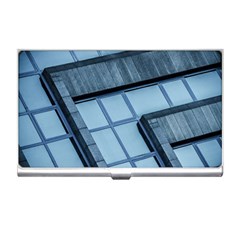 Abstract View Of Modern Buildings Business Card Holders