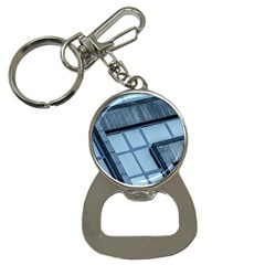 Abstract View Of Modern Buildings Bottle Opener Key Chains