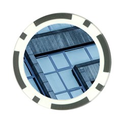 Abstract View Of Modern Buildings Poker Chip Card Guards