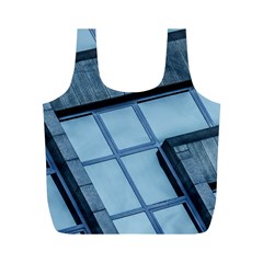 Abstract View Of Modern Buildings Full Print Recycle Bags (M) 