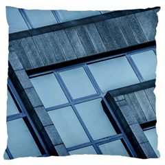Abstract View Of Modern Buildings Large Flano Cushion Cases (One Side) 
