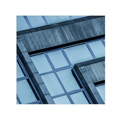 Abstract View Of Modern Buildings Small Satin Scarf (square)  by OZMedia