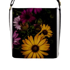Beautiful Colourful African Daisies  Flap Messenger Bag (l)  by OZMedia