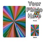 Abstract Rainbow Multi-purpose Cards (Rectangle)  Back 1