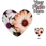 Beautiful Colourful African Daisies Multi-purpose Cards (Heart)  Back 39