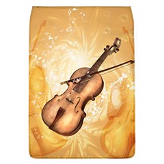 Wonderful Violin With Violin Bow On Soft Background Flap Covers (l)  by FantasyWorld7