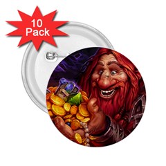 Hearthstone Gold 2 25  Buttons (10 Pack) 