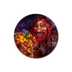 Hearthstone Gold Rubber Coaster (round) 