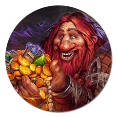 Hearthstone Gold Magnet 5  (round) by HearthstoneFunny