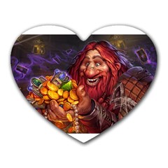 Hearthstone Gold Heart Mousepads by HearthstoneFunny