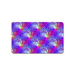 Rainbow Led Zeppelin Symbols Magnet (name Card) by SaraThePixelPixie