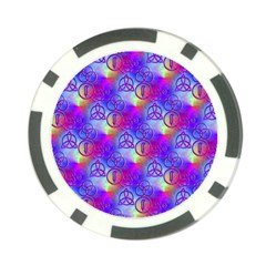 Rainbow Led Zeppelin Symbols Poker Chip by SaraThePixelPixie