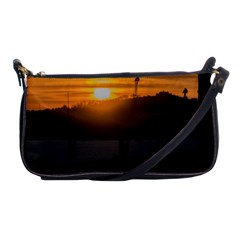 Aerial View Sunset Scene Of Montevideo Uruguay Shoulder Clutch Bags by dflcprints