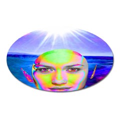 Sunshine Illumination Oval Magnet by icarusismartdesigns