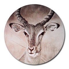 Antelope Horns Round Mousepads by TwoFriendsGallery