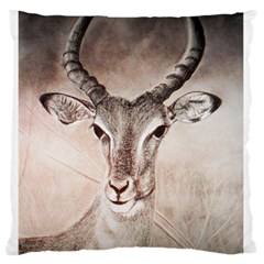 Antelope Horns Standard Flano Cushion Cases (two Sides)  by TwoFriendsGallery