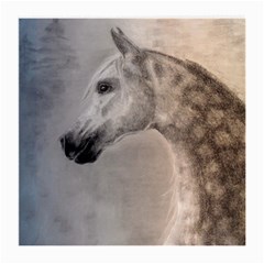 Grey Arabian Horse Medium Glasses Cloth