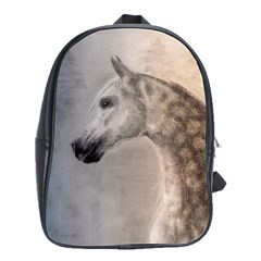 Grey Arabian Horse School Bags(large)  by TwoFriendsGallery