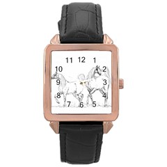 Logosquare Rose Gold Watches